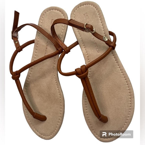 Lauren Conrad sandal with adjustable buckle Sz 9-10 tan/brown - Picture 7 of 9